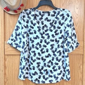 Nine West Pineapple print blouse